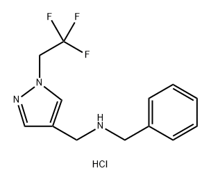 benzyl{[1-(2,2,2-trifluoroethyl)-1H-pyrazol-4-yl]methyl}amine Structure