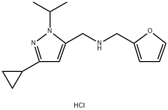 1-(3-cyclopropyl-1-isopropyl-1H-pyrazol-5-yl)-N-(2-furylmethyl)methanamine Structure