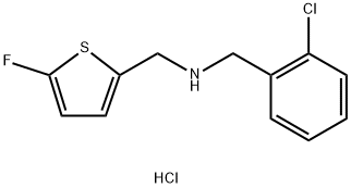 1-(2-chlorophenyl)-N-[(5-fluoro-2-thienyl)methyl]methanamine Structure