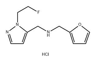 1-[1-(2-fluoroethyl)-1H-pyrazol-5-yl]-N-(2-furylmethyl)methanamine 구조식 이미지