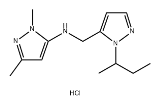 N-[(1-sec-butyl-1H-pyrazol-5-yl)methyl]-1,3-dimethyl-1H-pyrazol-5-amine Structure