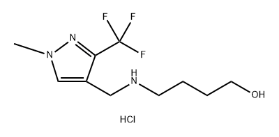 4-({[1-methyl-3-(trifluoromethyl)-1H-pyrazol-4-yl]methyl}amino)butan-1-ol Structure