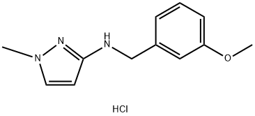 N-(3-methoxybenzyl)-1-methyl-1H-pyrazol-3-amine hydrochloride Structure