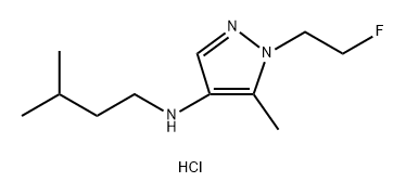 1-(2-fluoroethyl)-5-methyl-N-(3-methylbutyl)-1H-pyrazol-4-amine Structure