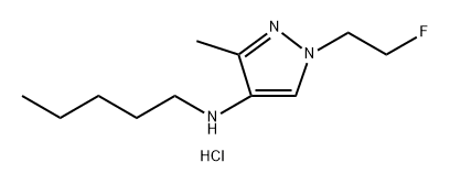 1-(2-fluoroethyl)-3-methyl-N-pentyl-1H-pyrazol-4-amine Structure