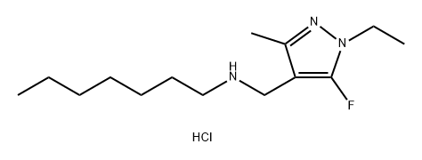 (1-ethyl-5-fluoro-3-methyl-1H-pyrazol-4-yl)methyl]heptylamine Structure