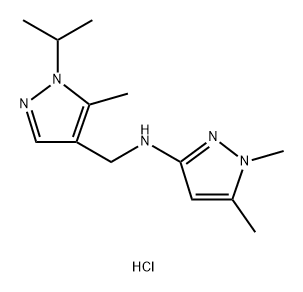 N-[(1-isopropyl-5-methyl-1H-pyrazol-4-yl)methyl]-1,5-dimethyl-1H-pyrazol-3-amine Structure