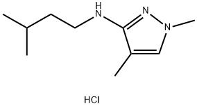 1,4-dimethyl-N-(3-methylbutyl)-1H-pyrazol-3-amine Structure