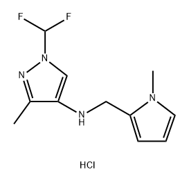 1-(difluoromethyl)-3-methyl-N-[(1-methyl-1H-pyrrol-2-yl)methyl]-1H-pyrazol-4-amine Structure