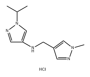 1-isopropyl-N-[(1-methyl-1H-pyrazol-4-yl)methyl]-1H-pyrazol-4-amine Structure