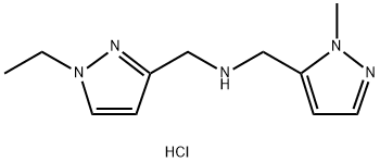 1-(1-ethyl-1H-pyrazol-3-yl)-N-[(1-methyl-1H-pyrazol-5-yl)methyl]methanamine Structure