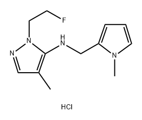 1-(2-fluoroethyl)-4-methyl-N-[(1-methyl-1H-pyrrol-2-yl)methyl]-1H-pyrazol-5-amine Structure