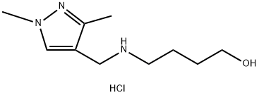 4-{[(1,3-dimethyl-1H-pyrazol-4-yl)methyl]amino}butan-1-ol Structure