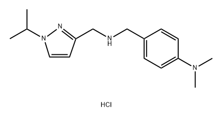 4-({[(1-isopropyl-1H-pyrazol-3-yl)methyl]amino}methyl)-N,N-dimethylaniline Structure