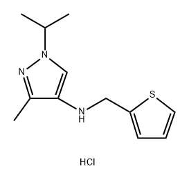 1-isopropyl-3-methyl-N-(2-thienylmethyl)-1H-pyrazol-4-amine Structure