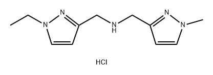 1-(1-ethyl-1H-pyrazol-3-yl)-N-[(1-methyl-1H-pyrazol-3-yl)methyl]methanamine Structure