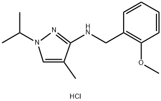 1-isopropyl-N-(2-methoxybenzyl)-4-methyl-1H-pyrazol-3-amine Structure