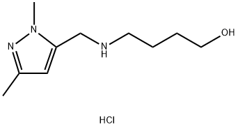 4-{[(1,3-dimethyl-1H-pyrazol-5-yl)methyl]amino}butan-1-ol Structure