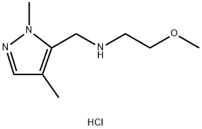 (1,4-dimethyl-1H-pyrazol-5-yl)methyl](2-methoxyethyl)amine Structure