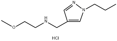 2-methoxy-N-[(1-propyl-1H-pyrazol-4-yl)methyl]ethanamine Structure