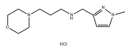 (1-methyl-1H-pyrazol-3-yl)methyl](3-morpholin-4-ylpropyl)amine Structure