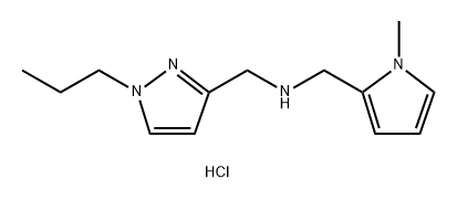 1-(1-methyl-1H-pyrrol-2-yl)-N-[(1-propyl-1H-pyrazol-3-yl)methyl]methanamine Structure