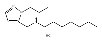 heptyl[(1-propyl-1H-pyrazol-5-yl)methyl]amine Structure