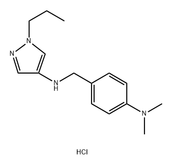 N-[4-(dimethylamino)benzyl]-1-propyl-1H-pyrazol-4-amine Structure