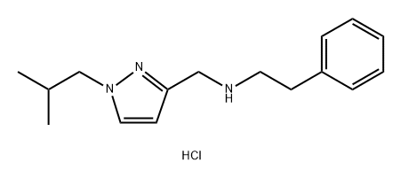 (1-isobutyl-1H-pyrazol-3-yl)methyl](2-phenylethyl)amine Structure