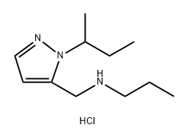 (1-sec-butyl-1H-pyrazol-5-yl)methyl]propylamine Structure