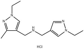 1-(1-ethyl-3-methyl-1H-pyrazol-4-yl)-N-[(1-ethyl-1H-pyrazol-4-yl)methyl]methanamine Structure