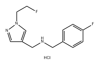 (4-fluorobenzyl){[1-(2-fluoroethyl)-1H-pyrazol-4-yl]methyl}amine Structure