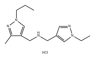 1-(1-ethyl-1H-pyrazol-4-yl)-N-[(3-methyl-1-propyl-1H-pyrazol-4-yl)methyl]methanamine Structure