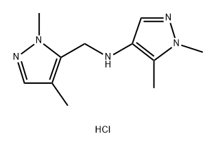 N-[(1,4-dimethyl-1H-pyrazol-5-yl)methyl]-1,5-dimethyl-1H-pyrazol-4-amine Structure