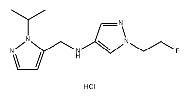 1-(2-fluoroethyl)-N-[(1-isopropyl-1H-pyrazol-5-yl)methyl]-1H-pyrazol-4-amine Structure