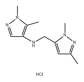 N-[(1,3-dimethyl-1H-pyrazol-5-yl)methyl]-1,5-dimethyl-1H-pyrazol-4-amine Structure