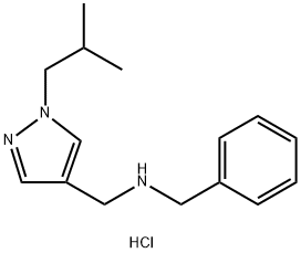 benzyl[(1-isobutyl-1H-pyrazol-4-yl)methyl]amine Structure