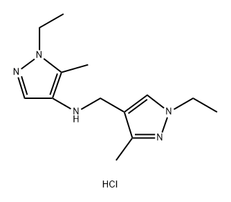 1-ethyl-N-[(1-ethyl-3-methyl-1H-pyrazol-4-yl)methyl]-5-methyl-1H-pyrazol-4-amine Structure