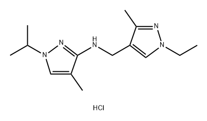 N-[(1-ethyl-3-methyl-1H-pyrazol-4-yl)methyl]-1-isopropyl-4-methyl-1H-pyrazol-3-amine Structure