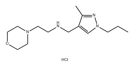 (3-methyl-1-propyl-1H-pyrazol-4-yl)methyl](2-morpholin-4-ylethyl)amine Structure