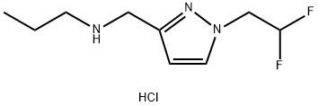 {[1-(2,2-difluoroethyl)-1H-pyrazol-3-yl]methyl}propylamine Structure