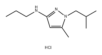 1-isobutyl-5-methyl-N-propyl-1H-pyrazol-3-amine Structure