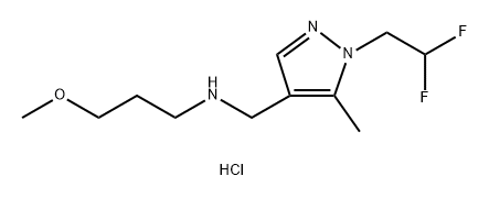 {[1-(2,2-difluoroethyl)-5-methyl-1H-pyrazol-4-yl]methyl}(3-methoxypropyl)amine Structure