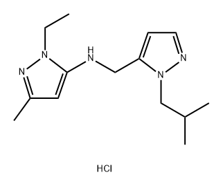 1-ethyl-N-[(1-isobutyl-1H-pyrazol-5-yl)methyl]-3-methyl-1H-pyrazol-5-amine Structure