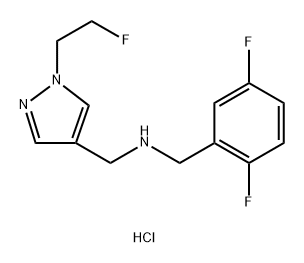 1-(2,5-difluorophenyl)-N-{[1-(2-fluoroethyl)-1H-pyrazol-4-yl]methyl}methanamine Structure