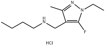 butyl[(1-ethyl-5-fluoro-3-methyl-1H-pyrazol-4-yl)methyl]amine Structure