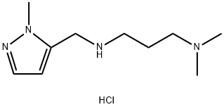 N,N-dimethyl-N'-[(1-methyl-1H-pyrazol-5-yl)methyl]propane-1,3-diamine Structure