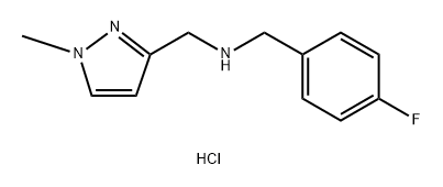 1-(4-fluorophenyl)-N-[(1-methyl-1H-pyrazol-3-yl)methyl]methanamine Structure