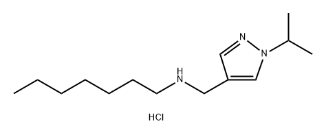 heptyl[(1-isopropyl-1H-pyrazol-4-yl)methyl]amine Structure