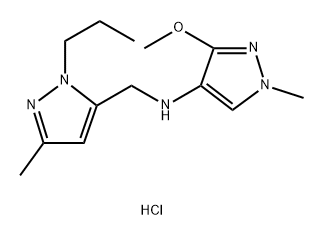 3-methoxy-1-methyl-N-[(3-methyl-1-propyl-1H-pyrazol-5-yl)methyl]-1H-pyrazol-4-amine 구조식 이미지